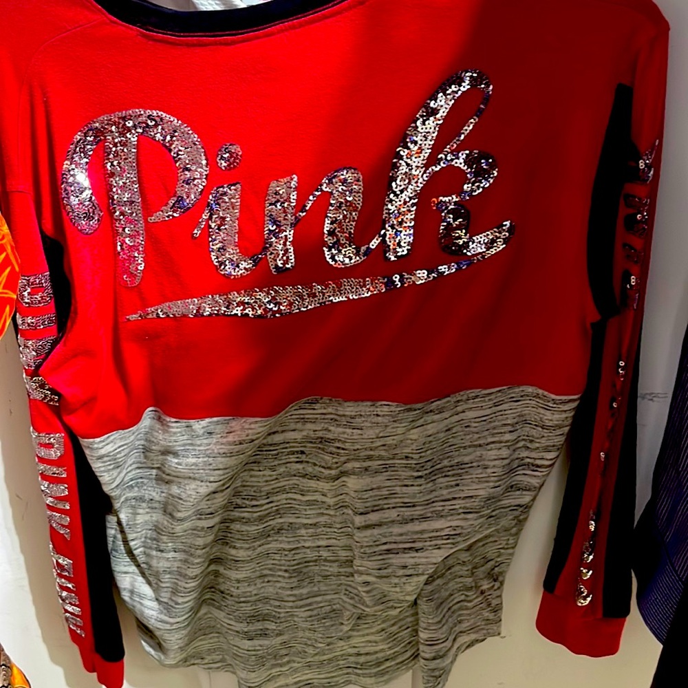 Women’s size large, Victoria’s Secret pink shirt